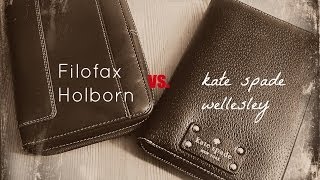 Filofax Holborn vs Kate Spade Wellesley The Great WalletPlanner Debate [upl. by Hgierb]