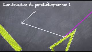 Parallélogramme le construire avec les parallèles 5eme [upl. by Adlin]