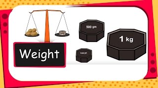 Maths  Measurement Weight  English [upl. by Airekal]