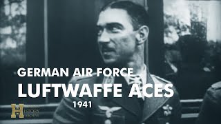 73 Germany 1941 ▶ German Air Force Luftwaffe Mölders Galland Oesau Göring „Jägerhof“ Rastenburg [upl. by Kerril]