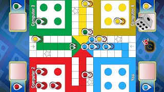 Ludo game in 4 players  Ludo King 4 players  Ludo gameplay 1423 [upl. by Colbye]