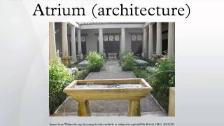 Atrium architecture [upl. by Bertolde]