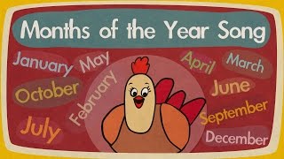 Months of the Year Song  Song for Kids  The Singing Walrus [upl. by Keegan]