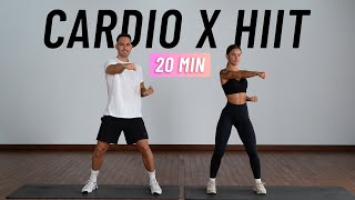 20 MIN CARDIO HIIT WORKOUT  ALL STANDING  Full Body No Equipment No Repeats [upl. by Aileahcim]