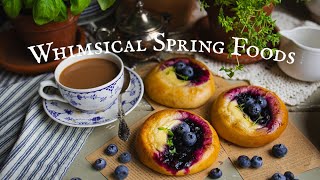 Whimsical Spring Recipes Deviled Eggs Blueberry Vatrushka 🫐 Cozy Country Living ASMR [upl. by Chapin]