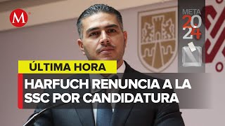 Omar García Harfuch renuncia como secretario de Seguridad de la CdMx [upl. by Elnora]