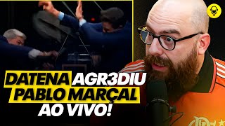 NOVO ÂNGULO DA AGR3SSÃO DO DATENA AO PABLO MARÇAL AO VIVO DURANTE DEBATE DE SP [upl. by Birkett]