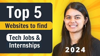 5 Best Websites to find Jobs and Internships in 2024  Software Engineering [upl. by Berkman]