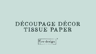 Decoupage Decor Tissue by Brushed With Brandy [upl. by Lleraj]