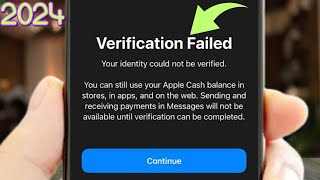 How to verify identity on Apple Cash  Apple Cash identity  Apple Cash Verify identity failed [upl. by Eirelav]