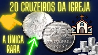 MOEDAS VALIOSAS DE 20 CRUZEIROS DA IGREJA perdidas aí Brasil afora por falta de conhecimento [upl. by Ahslek194]