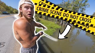 Magnet Fishing Uncovers Hidden Crime Scene [upl. by Derf41]