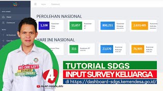 TUTORIAL SDGs DESA INPUT SURVEY KELUARGA DI DASHBOARD SDGS  SDGS DESA 2021 [upl. by Lonni]