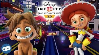 Spot and Jessie Disney Infinity 30 Toy Box Speedway Gameplay [upl. by Valsimot]