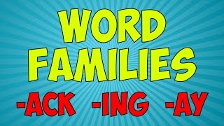 Workout With The Word Families 4  Word Family Song  Jack Hartmann [upl. by Lawlor]