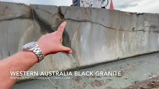 Western Australia Black Granite Olynthos Bridgetown Quarry [upl. by Ivetts476]