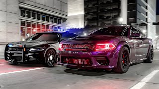 I RACED A POLICE OFFICER IN MY 850HP HELLCAT [upl. by Pronty]