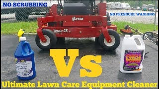 Ultimate lawn equipment cleaner Zep Industrial purple cleaner Vs Purple Power [upl. by Akirahs]