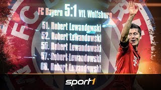 Fünf Tore in neun Minuten Als Lewandowski Geschichte schrieb  SPORT1 [upl. by Gery]