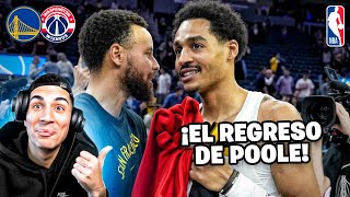 ¡CONCURSO DE TRIPLES en el REGRESO de POOLE vs CURRY  WARRIORS vs WIZARDS 2312 [upl. by Adni]