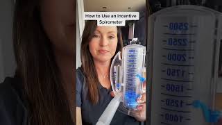 How to Use an Incentive Spirometer or Volume Exerciser shorts short [upl. by Seaddon]