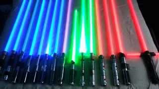 Star Wars Force Fx Lightsaber Collection [upl. by Nyliret]