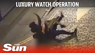 Undercover police sting catches luxury watch thieves in central London [upl. by Combe]