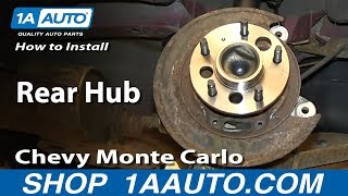 How to Replace Wheel Bearing amp Hub 0005 Chevy Monte Carlo [upl. by Koo52]