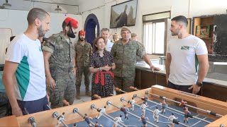 La Ministra de Defensa visita el Peñón de Vélez de la Gomera [upl. by Jauch]