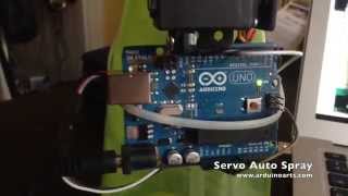 Arduino Tutorial  Automatic Servo Spray [upl. by Hakym382]