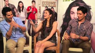 Sidharth Alia and Varun talk about Student Of The Year [upl. by Fleischer]