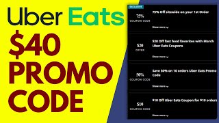 EASY How to Get 40 Uber Eats Promo Code [upl. by Irat653]