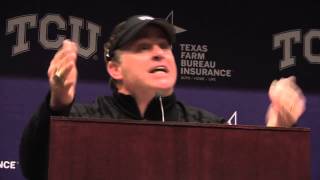 TCU head coach Gary Pattersons choice postgame words for Baylors Art Briles [upl. by Gerhardine]