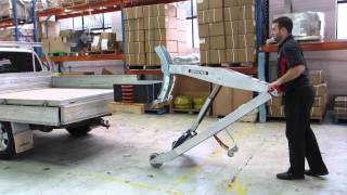 Makinex Powered Hand Truck with Fork loading ute [upl. by Maleen]