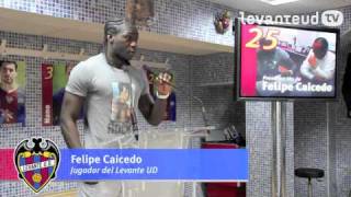 Vídeo de la presentación de Felipe Caicedo como nuevo jugador del Levante UD [upl. by Tyika546]