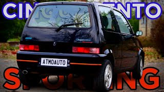 ESSAI  🇮🇹 FIAT CINQUECENTO SPORTING BOUILLON CUBE [upl. by Henrie326]