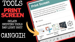 TOOLS PRINT SCREEN SELAIN SNIPPING TOOLS DAN LIGHT SHOT YANG CANGGIH BISA BLUR AREA TERTENTU [upl. by Ardnauqal]