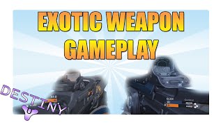 DESTINY  Hard Light amp Invective Gameplay Exotic Weapons Gameplay [upl. by Ennasus]