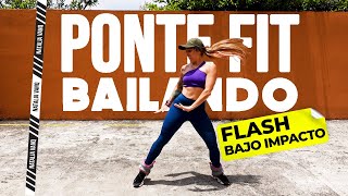 💪🏽 BAILE FIT FLASH en CASA 14 SIN SALTOS  Baile QUEMA calorías  Zumba Dance Class  Natalia Vanq [upl. by Atiuqahc]