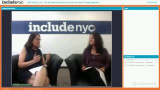 INCLUDEnyc LIVE Get the Special Education Services You Want Through Mediation [upl. by Ynney897]