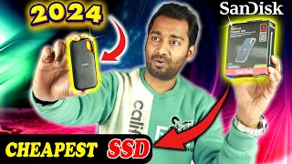 Best Cheapest 1 TB External SSD in 2024  Sandisk 1 TB Extreme Portable SSD Unboxing amp Review [upl. by Nerval231]