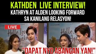 Kathden Live interview • inamin na looking forward sa kanilang relasyon 🫢 full video [upl. by Nonnerb845]