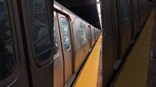 Canarsie Bound R143 L train entering and leaving Montrose Avenue [upl. by Ielirol]