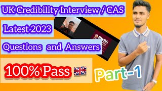 UK student visa Credibility CAS InterviewI PCIPre CAS Interview2023PassedIMiddlesex University [upl. by Anauqahc]