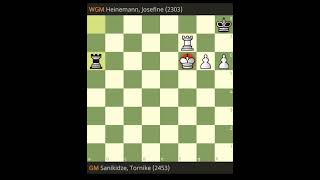 GM Tornike Sanikidze Georgia vs Josefine Heinemann Germany chess subscribe shorts [upl. by Cicely258]