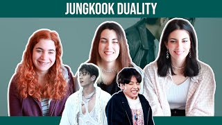 When Jungkooks duality hits you  SPANISH REACTION ENG SUB [upl. by Ihskaneem795]