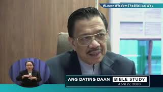 ANG DATING DAAN  BIBLE EXPOSITION  BIBLE STUDY  ITANONG MO KAY SORIANO  247  911263 [upl. by Verner]