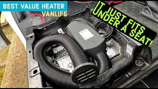 FULL CAMPER CONVERSION  Installing a AUTOTERM 2K Planar Diesel Heater under a seat  Step by Step [upl. by Dryfoos]