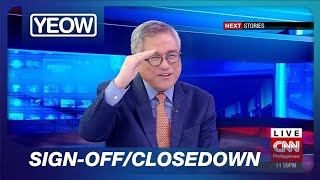 CNN Philippines  SignoffClosedown via DTV 26JAN 2024 [upl. by Ahseneuq]