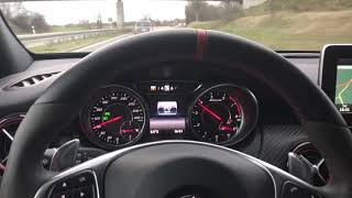 A45 AMG  insane Sound amp acceleration Custom exhaust [upl. by Ahselrak288]